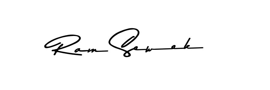 Design your own signature with our free online signature maker. With this signature software, you can create a handwritten (Asem Kandis PERSONAL USE) signature for name Ram Sewek. Ram Sewek signature style 9 images and pictures png
