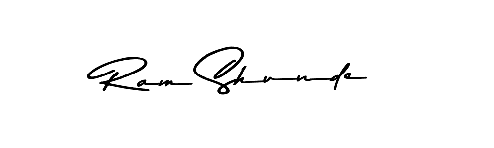 Design your own signature with our free online signature maker. With this signature software, you can create a handwritten (Asem Kandis PERSONAL USE) signature for name Ram Shunde. Ram Shunde signature style 9 images and pictures png