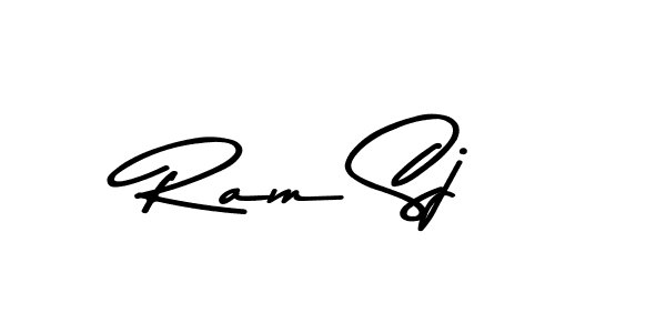 This is the best signature style for the Ram Sj name. Also you like these signature font (Asem Kandis PERSONAL USE). Mix name signature. Ram Sj signature style 9 images and pictures png
