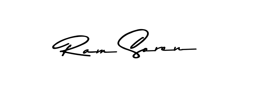 Make a beautiful signature design for name Ram Soren. With this signature (Asem Kandis PERSONAL USE) style, you can create a handwritten signature for free. Ram Soren signature style 9 images and pictures png