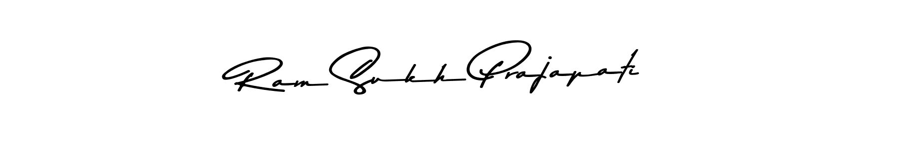 Ram Sukh Prajapati stylish signature style. Best Handwritten Sign (Asem Kandis PERSONAL USE) for my name. Handwritten Signature Collection Ideas for my name Ram Sukh Prajapati. Ram Sukh Prajapati signature style 9 images and pictures png