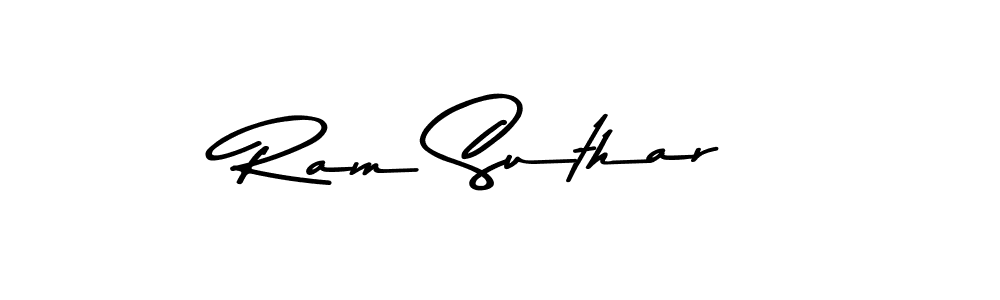 Make a beautiful signature design for name Ram Suthar. Use this online signature maker to create a handwritten signature for free. Ram Suthar signature style 9 images and pictures png