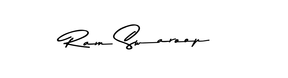 How to make Ram Swaroop name signature. Use Asem Kandis PERSONAL USE style for creating short signs online. This is the latest handwritten sign. Ram Swaroop signature style 9 images and pictures png