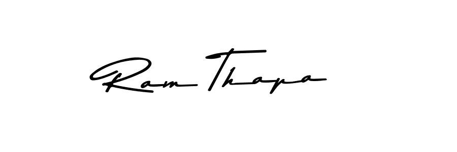 Use a signature maker to create a handwritten signature online. With this signature software, you can design (Asem Kandis PERSONAL USE) your own signature for name Ram Thapa. Ram Thapa signature style 9 images and pictures png