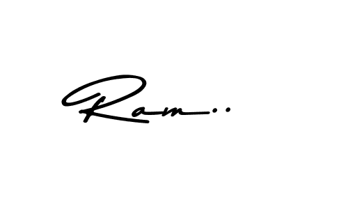 Asem Kandis PERSONAL USE is a professional signature style that is perfect for those who want to add a touch of class to their signature. It is also a great choice for those who want to make their signature more unique. Get Ram.. name to fancy signature for free. Ram.. signature style 9 images and pictures png