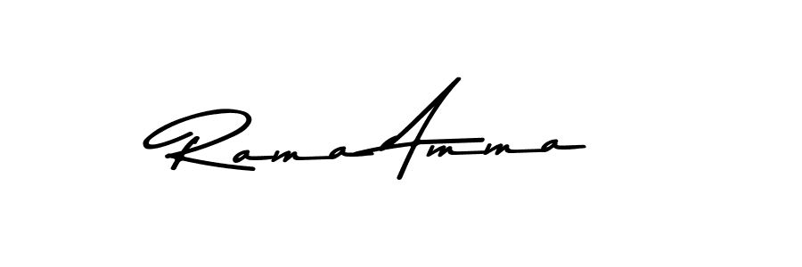 Design your own signature with our free online signature maker. With this signature software, you can create a handwritten (Asem Kandis PERSONAL USE) signature for name Rama Amma. Rama Amma signature style 9 images and pictures png