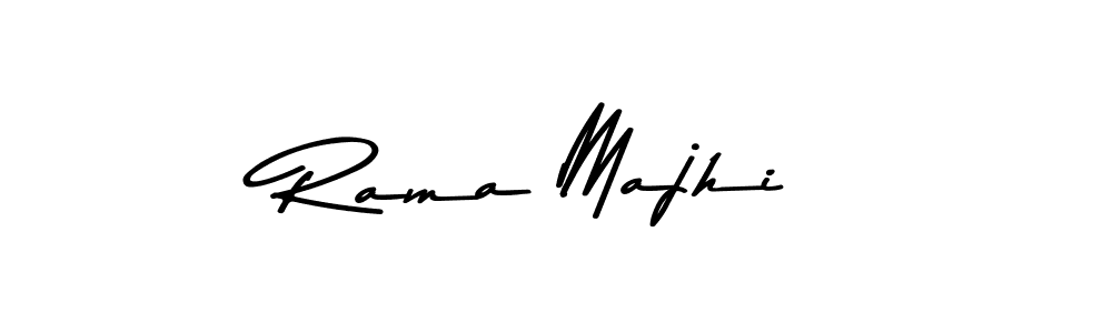 Create a beautiful signature design for name Rama Majhi. With this signature (Asem Kandis PERSONAL USE) fonts, you can make a handwritten signature for free. Rama Majhi signature style 9 images and pictures png