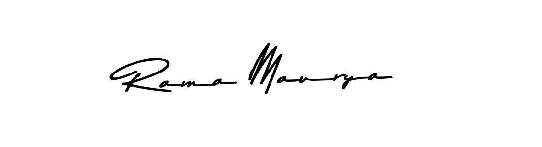 Create a beautiful signature design for name Rama Maurya. With this signature (Asem Kandis PERSONAL USE) fonts, you can make a handwritten signature for free. Rama Maurya signature style 9 images and pictures png