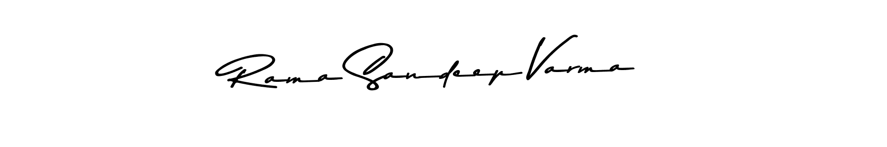 How to make Rama Sandeep Varma name signature. Use Asem Kandis PERSONAL USE style for creating short signs online. This is the latest handwritten sign. Rama Sandeep Varma signature style 9 images and pictures png