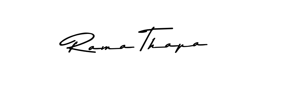 Make a beautiful signature design for name Rama Thapa. With this signature (Asem Kandis PERSONAL USE) style, you can create a handwritten signature for free. Rama Thapa signature style 9 images and pictures png