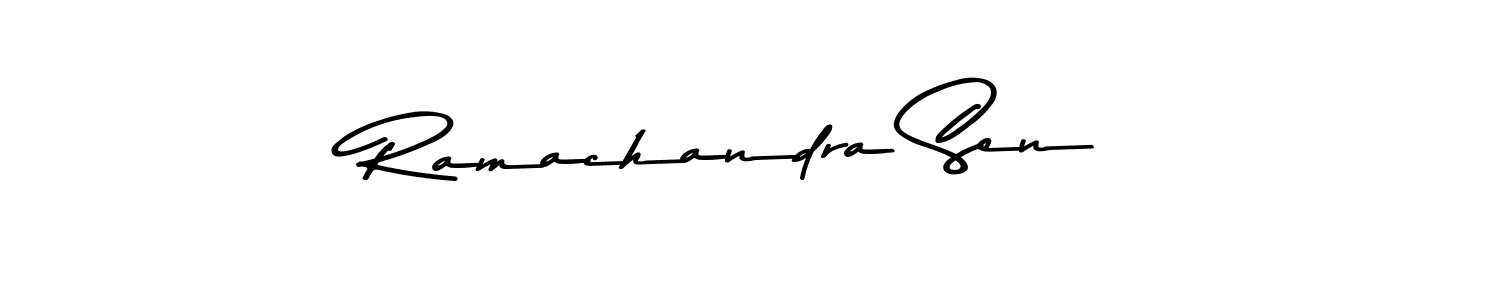 How to make Ramachandra Sen name signature. Use Asem Kandis PERSONAL USE style for creating short signs online. This is the latest handwritten sign. Ramachandra Sen signature style 9 images and pictures png