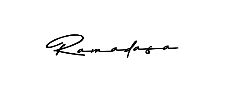 Design your own signature with our free online signature maker. With this signature software, you can create a handwritten (Asem Kandis PERSONAL USE) signature for name Ramadasa. Ramadasa signature style 9 images and pictures png