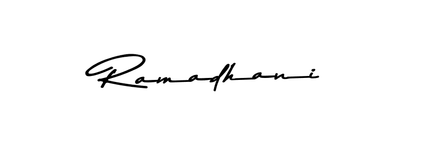 Use a signature maker to create a handwritten signature online. With this signature software, you can design (Asem Kandis PERSONAL USE) your own signature for name Ramadhani. Ramadhani signature style 9 images and pictures png