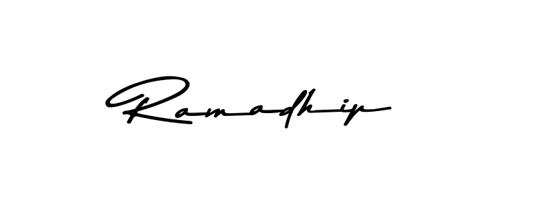 Create a beautiful signature design for name Ramadhip. With this signature (Asem Kandis PERSONAL USE) fonts, you can make a handwritten signature for free. Ramadhip signature style 9 images and pictures png