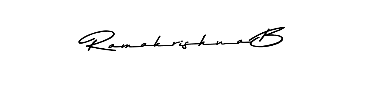 Design your own signature with our free online signature maker. With this signature software, you can create a handwritten (Asem Kandis PERSONAL USE) signature for name Ramakrishna B. Ramakrishna B signature style 9 images and pictures png