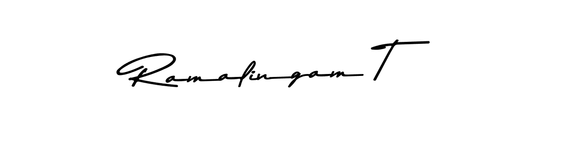 Also You can easily find your signature by using the search form. We will create Ramalingam T name handwritten signature images for you free of cost using Asem Kandis PERSONAL USE sign style. Ramalingam T signature style 9 images and pictures png