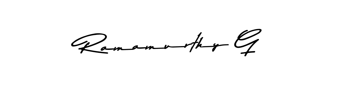 This is the best signature style for the Ramamurthy G name. Also you like these signature font (Asem Kandis PERSONAL USE). Mix name signature. Ramamurthy G signature style 9 images and pictures png