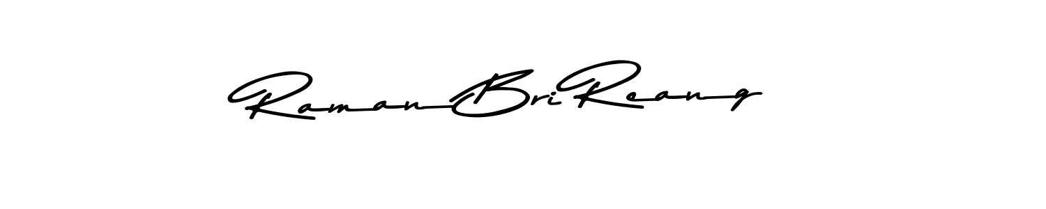 How to make Raman Bri Reang name signature. Use Asem Kandis PERSONAL USE style for creating short signs online. This is the latest handwritten sign. Raman Bri Reang signature style 9 images and pictures png