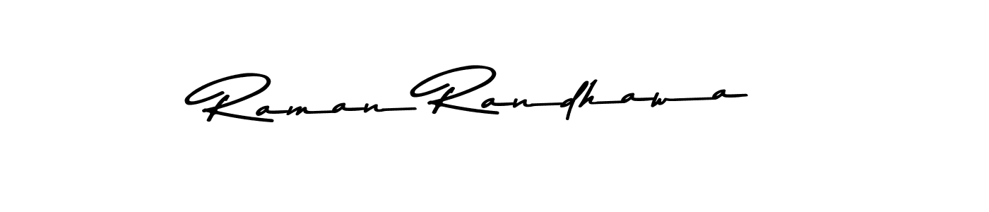 Make a beautiful signature design for name Raman Randhawa. With this signature (Asem Kandis PERSONAL USE) style, you can create a handwritten signature for free. Raman Randhawa signature style 9 images and pictures png
