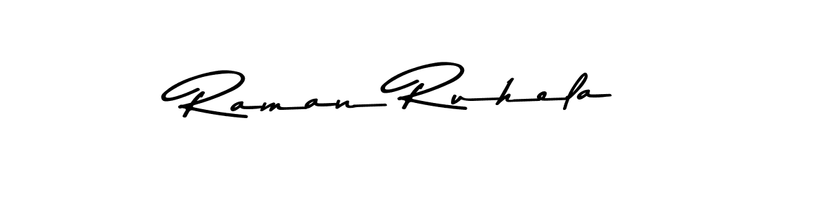 Also You can easily find your signature by using the search form. We will create Raman Ruhela name handwritten signature images for you free of cost using Asem Kandis PERSONAL USE sign style. Raman Ruhela signature style 9 images and pictures png
