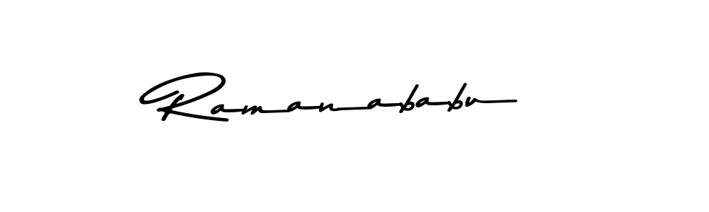 You should practise on your own different ways (Asem Kandis PERSONAL USE) to write your name (Ramanababu) in signature. don't let someone else do it for you. Ramanababu signature style 9 images and pictures png