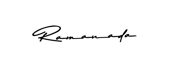 Create a beautiful signature design for name Ramanada. With this signature (Asem Kandis PERSONAL USE) fonts, you can make a handwritten signature for free. Ramanada signature style 9 images and pictures png