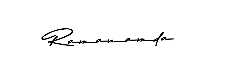 Asem Kandis PERSONAL USE is a professional signature style that is perfect for those who want to add a touch of class to their signature. It is also a great choice for those who want to make their signature more unique. Get Ramanamda name to fancy signature for free. Ramanamda signature style 9 images and pictures png