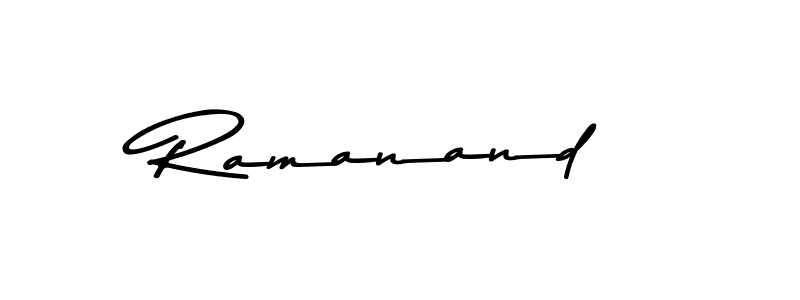 Use a signature maker to create a handwritten signature online. With this signature software, you can design (Asem Kandis PERSONAL USE) your own signature for name Ramanand. Ramanand signature style 9 images and pictures png