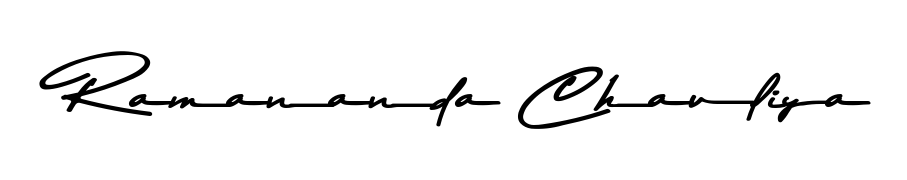 Also You can easily find your signature by using the search form. We will create Ramananda Chauliya name handwritten signature images for you free of cost using Asem Kandis PERSONAL USE sign style. Ramananda Chauliya signature style 9 images and pictures png