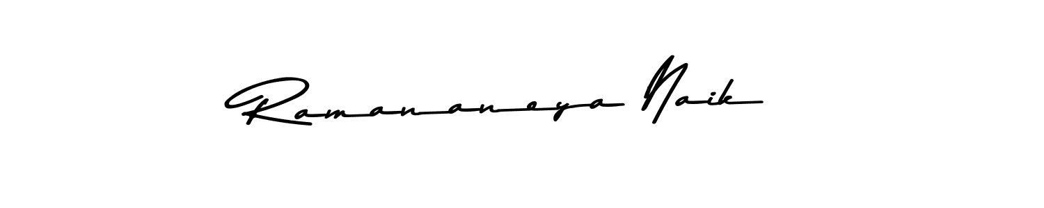 The best way (Asem Kandis PERSONAL USE) to make a short signature is to pick only two or three words in your name. The name Ramananeya Naik include a total of six letters. For converting this name. Ramananeya Naik signature style 9 images and pictures png