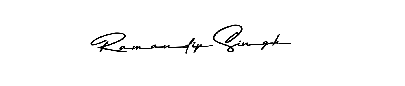 Make a beautiful signature design for name Ramandip Singh. With this signature (Asem Kandis PERSONAL USE) style, you can create a handwritten signature for free. Ramandip Singh signature style 9 images and pictures png