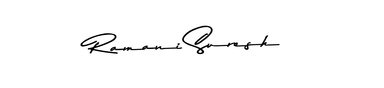 The best way (Asem Kandis PERSONAL USE) to make a short signature is to pick only two or three words in your name. The name Ramani Suresh include a total of six letters. For converting this name. Ramani Suresh signature style 9 images and pictures png