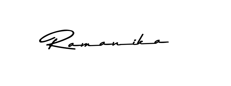 Also You can easily find your signature by using the search form. We will create Ramanika name handwritten signature images for you free of cost using Asem Kandis PERSONAL USE sign style. Ramanika signature style 9 images and pictures png