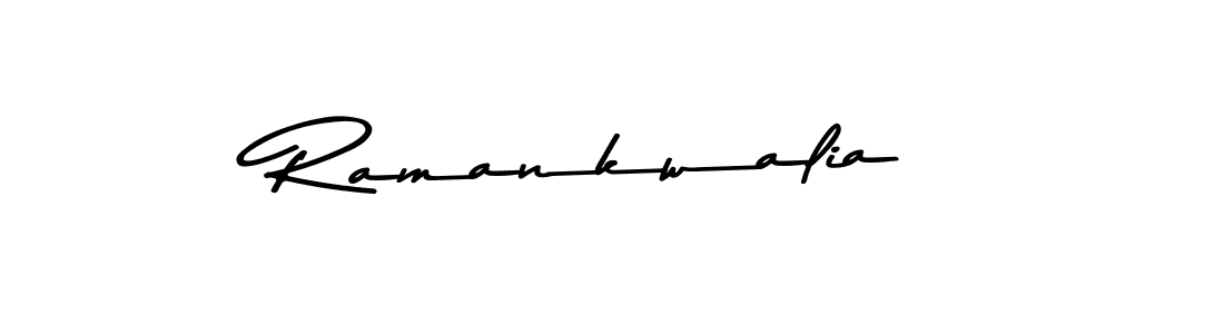 Create a beautiful signature design for name Ramankwalia. With this signature (Asem Kandis PERSONAL USE) fonts, you can make a handwritten signature for free. Ramankwalia signature style 9 images and pictures png