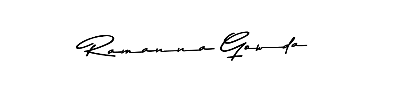 Make a beautiful signature design for name Ramanna Gowda. With this signature (Asem Kandis PERSONAL USE) style, you can create a handwritten signature for free. Ramanna Gowda signature style 9 images and pictures png