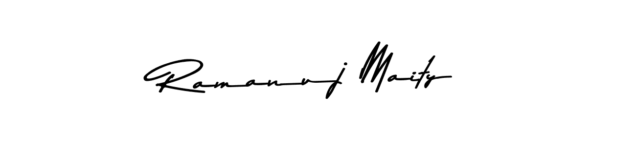 Make a beautiful signature design for name Ramanuj Maity. With this signature (Asem Kandis PERSONAL USE) style, you can create a handwritten signature for free. Ramanuj Maity signature style 9 images and pictures png