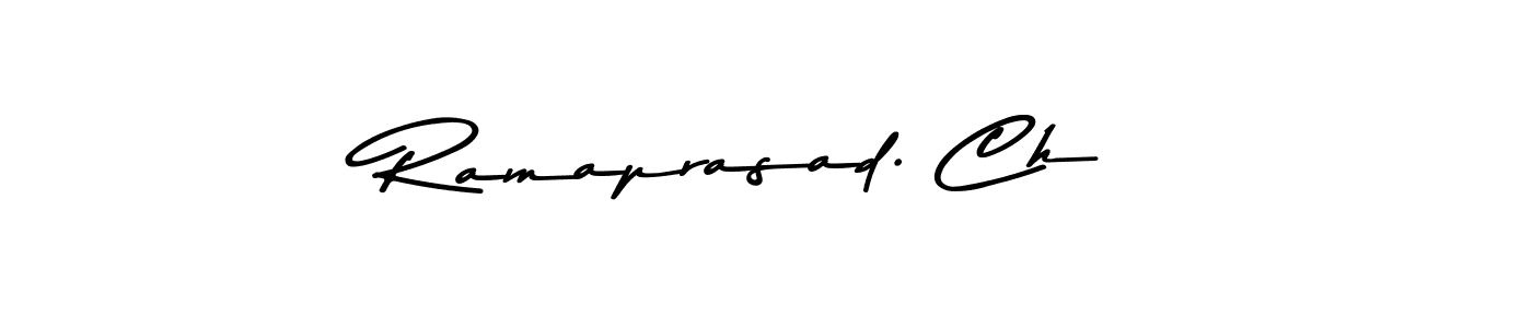 Use a signature maker to create a handwritten signature online. With this signature software, you can design (Asem Kandis PERSONAL USE) your own signature for name Ramaprasad. Ch. Ramaprasad. Ch signature style 9 images and pictures png