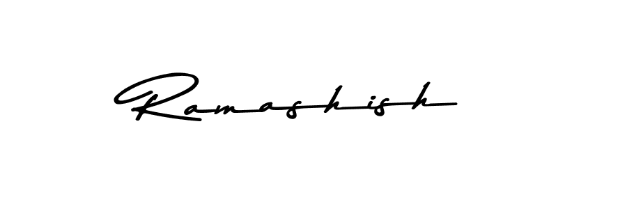 Use a signature maker to create a handwritten signature online. With this signature software, you can design (Asem Kandis PERSONAL USE) your own signature for name Ramashish. Ramashish signature style 9 images and pictures png