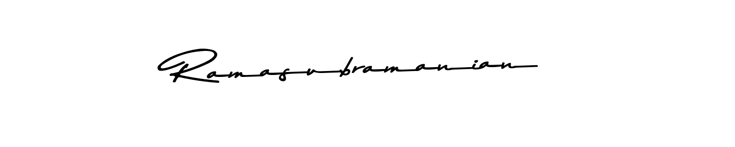 Create a beautiful signature design for name Ramasubramanian. With this signature (Asem Kandis PERSONAL USE) fonts, you can make a handwritten signature for free. Ramasubramanian signature style 9 images and pictures png