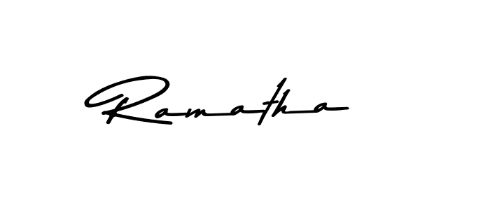Ramatha stylish signature style. Best Handwritten Sign (Asem Kandis PERSONAL USE) for my name. Handwritten Signature Collection Ideas for my name Ramatha. Ramatha signature style 9 images and pictures png