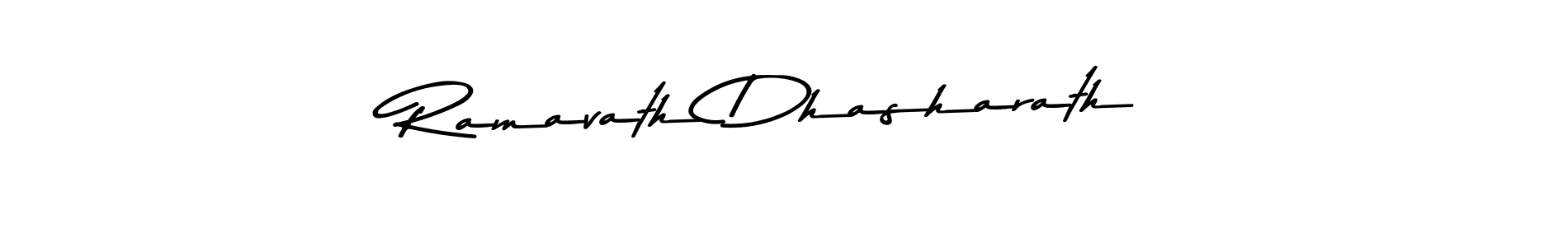 Make a beautiful signature design for name Ramavath Dhasharath. With this signature (Asem Kandis PERSONAL USE) style, you can create a handwritten signature for free. Ramavath Dhasharath signature style 9 images and pictures png