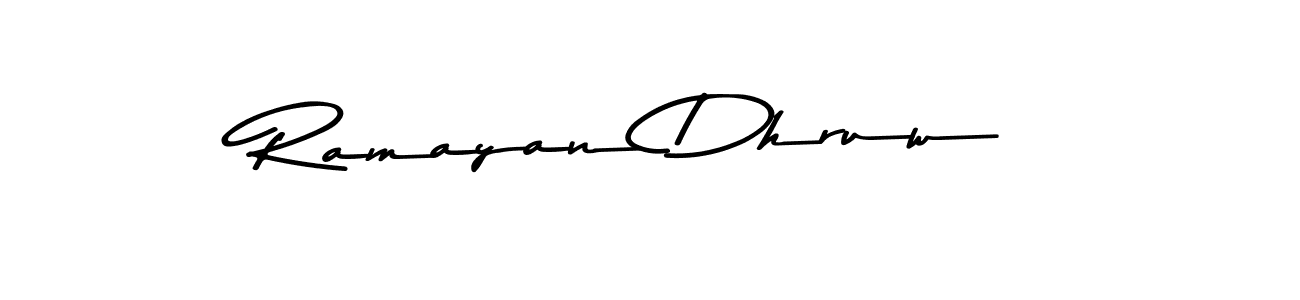 Design your own signature with our free online signature maker. With this signature software, you can create a handwritten (Asem Kandis PERSONAL USE) signature for name Ramayan Dhruw. Ramayan Dhruw signature style 9 images and pictures png