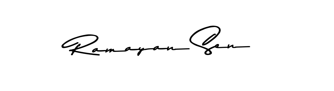 How to make Ramayan Sen signature? Asem Kandis PERSONAL USE is a professional autograph style. Create handwritten signature for Ramayan Sen name. Ramayan Sen signature style 9 images and pictures png