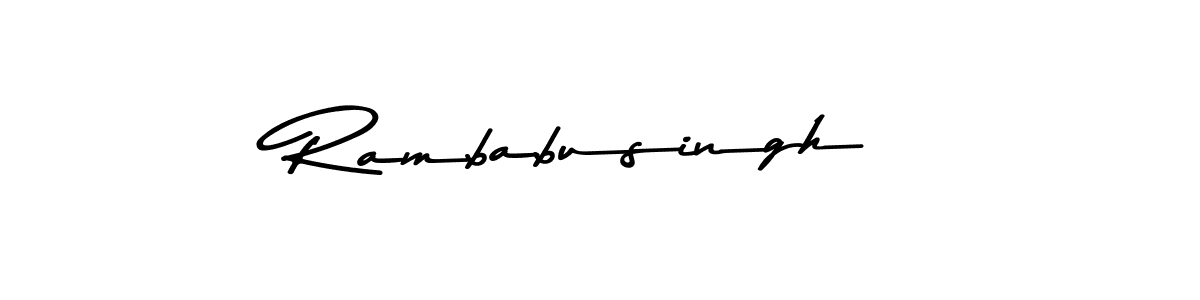 Similarly Asem Kandis PERSONAL USE is the best handwritten signature design. Signature creator online .You can use it as an online autograph creator for name Rambabusingh. Rambabusingh signature style 9 images and pictures png