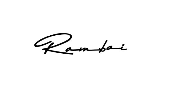 How to make Rambai signature? Asem Kandis PERSONAL USE is a professional autograph style. Create handwritten signature for Rambai name. Rambai signature style 9 images and pictures png