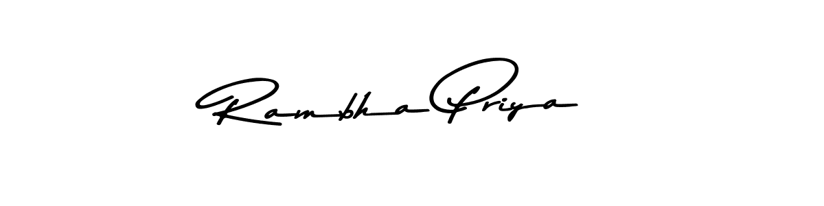 You should practise on your own different ways (Asem Kandis PERSONAL USE) to write your name (Rambha Priya) in signature. don't let someone else do it for you. Rambha Priya signature style 9 images and pictures png
