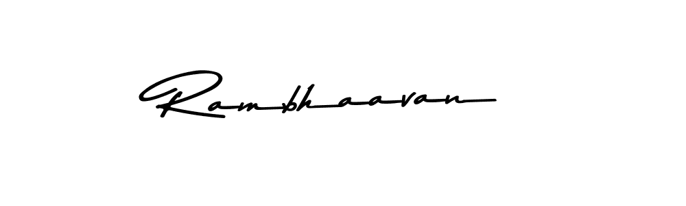 Create a beautiful signature design for name Rambhaavan. With this signature (Asem Kandis PERSONAL USE) fonts, you can make a handwritten signature for free. Rambhaavan signature style 9 images and pictures png