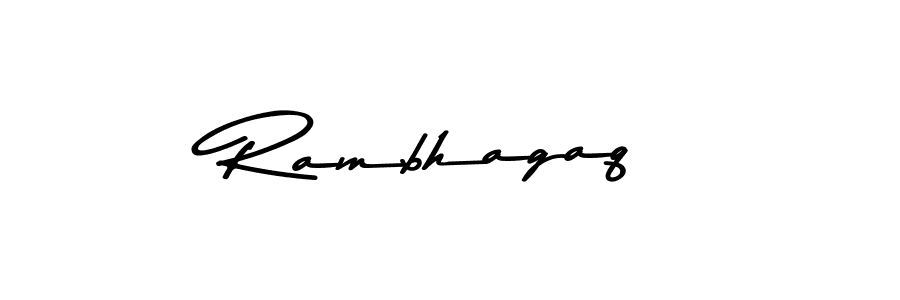 Design your own signature with our free online signature maker. With this signature software, you can create a handwritten (Asem Kandis PERSONAL USE) signature for name Rambhagaq. Rambhagaq signature style 9 images and pictures png
