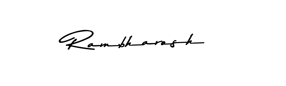 It looks lik you need a new signature style for name Rambharosh. Design unique handwritten (Asem Kandis PERSONAL USE) signature with our free signature maker in just a few clicks. Rambharosh signature style 9 images and pictures png