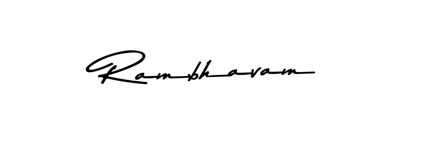 Here are the top 10 professional signature styles for the name Rambhavam. These are the best autograph styles you can use for your name. Rambhavam signature style 9 images and pictures png